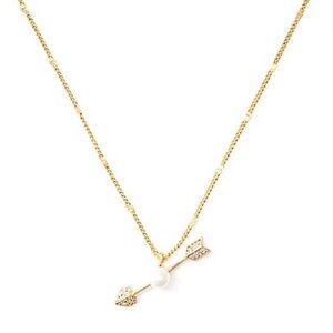 KATE SPADE • Love Game Pearl Arrow Pendant Necklace
